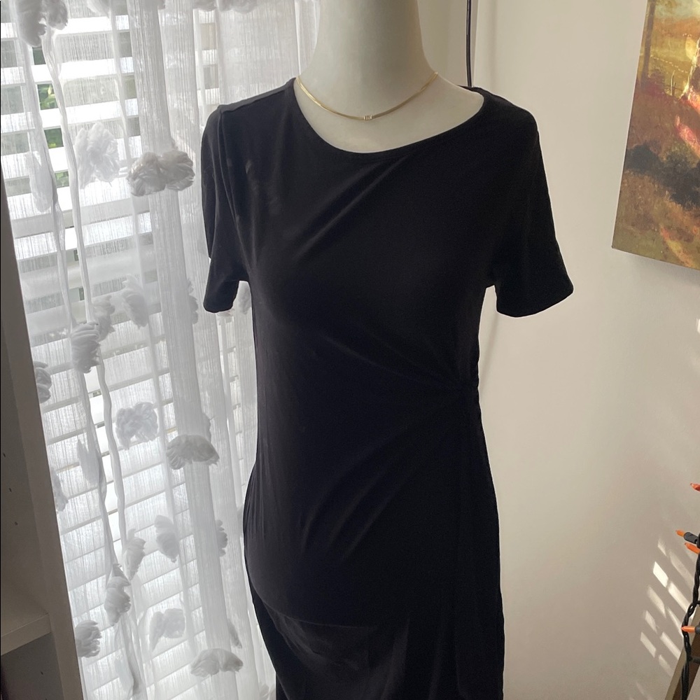 Rachel Zoe Classic Black Midi Dress